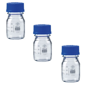 3x 100 ml graduated borosilicate glass laboratory bottle (wide neck). DIAYTAR NIGERIA makes every shopping desire a reality with affordable prices and delivery in 5-8 days.