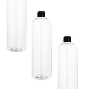 3x 1L transparent PET bottle with cap by Comptoir des flacons. Experience the simplicity of DIAYTAR NIGERIA's extensive marketplace with delivery within 8 days.