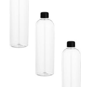 3x 500 ml transparent PET bottle with cap by Comptoir des flacons. DIAYTAR NIGERIA brings the market to your fingertips with affordable prices and prompt delivery service.