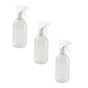 3x 250 ml transparent PET trigger spray bottles by Comptoir des flacons. DIAYTAR NIGERIA: Where quality products become affordable with our nationwide shipping service.