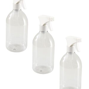 3x Clear PET Spray Bottles 500ml Tall with Trigger by Comptoir des Bouteilles. Your shopping needs fulfilled through DIAYTAR NIGERIA's extensive selection and nationwide delivery.
