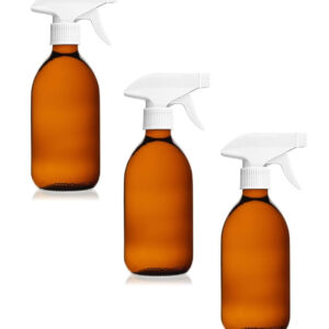 3x Amber glass spray bottles 500 ml with trigger by Comptoir des flacons. DIAYTAR NIGERIA brings the marketplace to your home with budget-friendly prices and nationwide delivery.