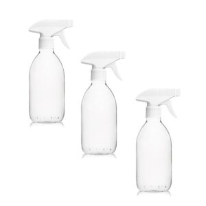 3x 500 ml transparent glass spray bottles with trigger by Comptoir des flacons. DIAYTAR NIGERIA transforms dreams into deliveries with our affordable prices and 5-8 day shipping.