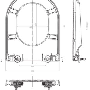DAILY O toilet seat for standard wall-hung toilet. Nigeria-Materiels.com is dedicated to providing top-notch electrical and construction supplies. Shop with confidence and ease.