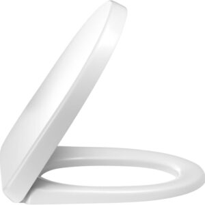 ODEON UP Thermodur compact toilet seat, white metal hinges ref. E70009-00. DIAYTAR NIGERIA brings satisfaction with every purchase through affordable prices and prompt shipping.