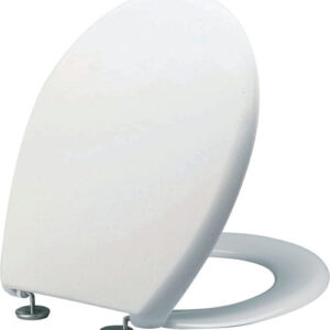 Uniform white toilet seat 46.5X37 cm 2 stainless steel hinges. Experience the ease of modern shopping with DIAYTAR NIGERIA's vast selection and quick delivery service.