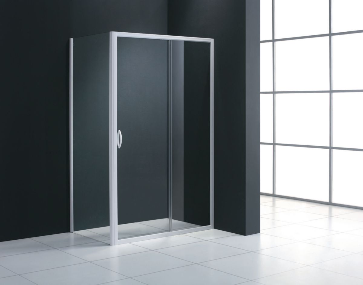 Access facing ALTERNA MEZZO with 2 sliding shutters extendable from 115 to 119 cm transparent glass, Ref.LP2F1150. Your shopping dreams realized through DIAYTAR NIGERIA's affordable platform with reliable delivery times.