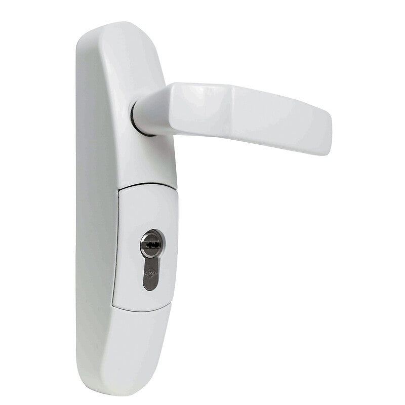Lockable, disengageable crutch for Fluid anti-panic lock, aluminum gray color. Experience shopping satisfaction with DIAYTAR NIGERIA's vast selection and budget-friendly delivery options.