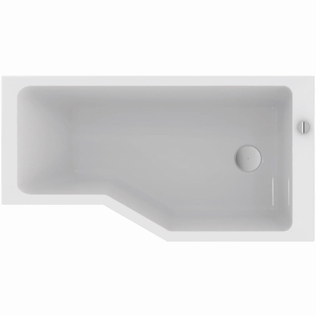 Asymmetrical bathtub PLENITUDE 3 170/90-70 cm right white acrylic drain included. DIAYTAR NIGERIA delivers on every promise with our affordable prices and nationwide delivery service.