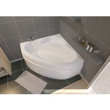 ALTERNA VERSEAU 135*135 corner bathtub white acrylic. DIAYTAR NIGERIA: Where value shopping meets reliable 5-8 day delivery across the nation.