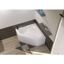 CONCERTO 3 corner bathtub 140 x 140 cm white acrylic. DIAYTAR NIGERIA: The marketplace that brings affordable products to every Nigerian home in under 8 days.