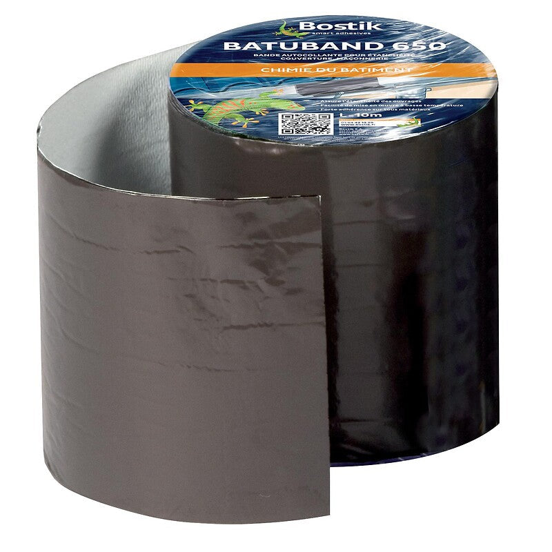 Batuband 650 self-adhesive sealing strips, grey colour, 10-metre roll, 15 cm wide. DIAYTAR NIGERIA: Creating access to affordable products for every Nigerian with our swift delivery service.