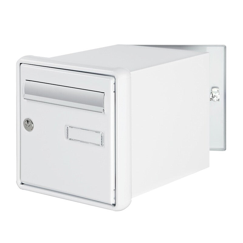 Channel double-sided recessed mailbox in white. Experience the joy of discovery with DIAYTAR NIGERIA's vast catalog and nationwide affordable delivery.