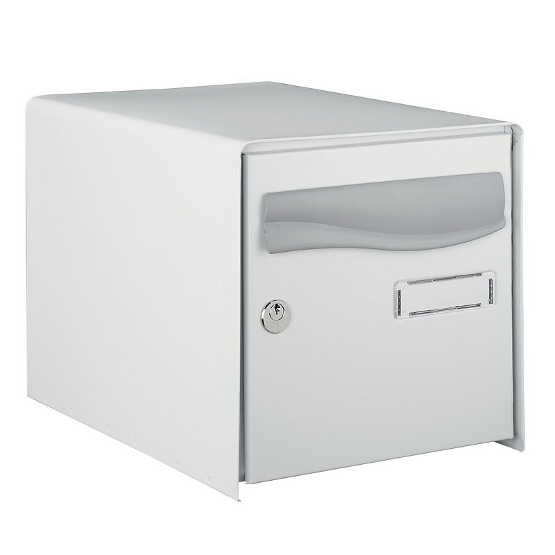 Prembox letterbox - single sided - grey RAL 7035 - L 302 x H 300 x D 410 mm. Shop smarter, not harder with DIAYTAR NIGERIA - thousands of products at your fingertips with affordable delivery.