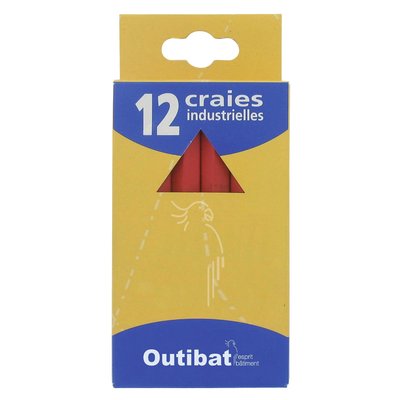 BOX OF 12 RED CHALKS 12CM. Transform how you shop with DIAYTAR NIGERIA's vast selection and budget-friendly delivery options.
