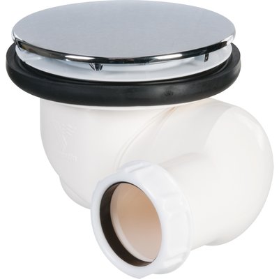 GOULUE chrome shower drain with multi-directional outlet D90 ABS cover Ref 57780000000. Shop without boundaries at DIAYTAR NIGERIA, offering affordable products with convenient delivery times.