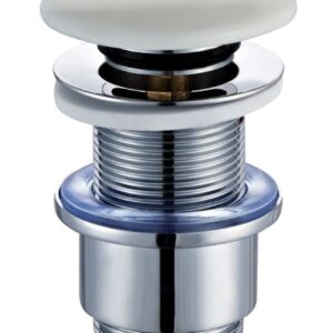 ALTECH click-clack white mushroom brass drain without overflow 33x42, Ref.A706-E/WO+WHITE. Find durable industrial and electrical materials at Nigeria-Materiels.com. We are committed to excellence.