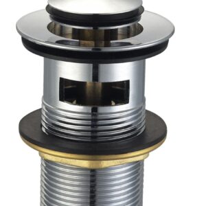 ALTECH brass click clack washbasin plug with overflow, Ref.A38. Find durable plumbing and electrical materials at Nigeria-Materiels.com. We are committed to excellence.