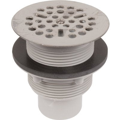 Siphon drain with vertical outlet for shower tray + grid - SDFH - PVC-C grey - Ø 60 mm. DIAYTAR NIGERIA brings the marketplace home to you with affordable prices and delivery in 5-8 days.
