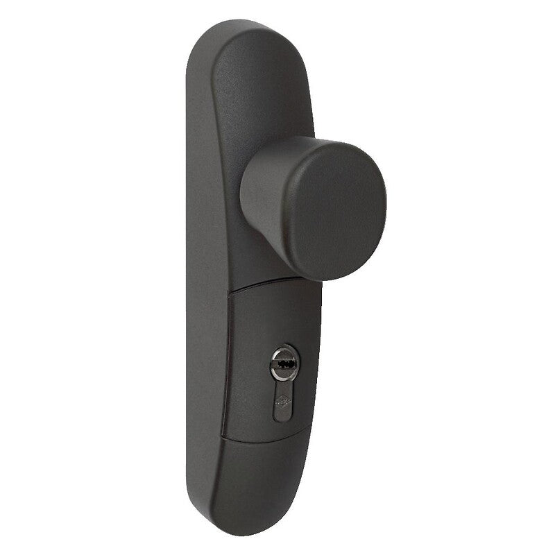 Fixed lockable button for Fluid panic lock, black color. DIAYTAR NIGERIA makes quality accessible to all with our affordable prices and quick delivery service.