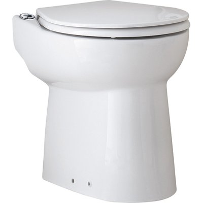 SANICOMPACT ECO+ grinder porcelain bowl with white seat SANICOMP43 ref. C43STD. Explore our range of electrical and construction products at Nigeria-Materiels.com. We deliver quality and reliability.