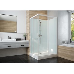 IZIGLASS 2 sliding shower cubicle corner 90 x 90 cm in transparent glass Ref. L11IZC0090. Experience hassle-free shopping with DIAYTAR NIGERIA's user-friendly platform and prompt delivery service.