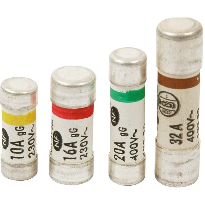Cylindrical domestic cartridge - 8.5x23 mm - with indicator light - 10 A - Ref.011410. Shop across categories at DIAYTAR NIGERIA with the confidence of affordable prices and delivery within 8 days.