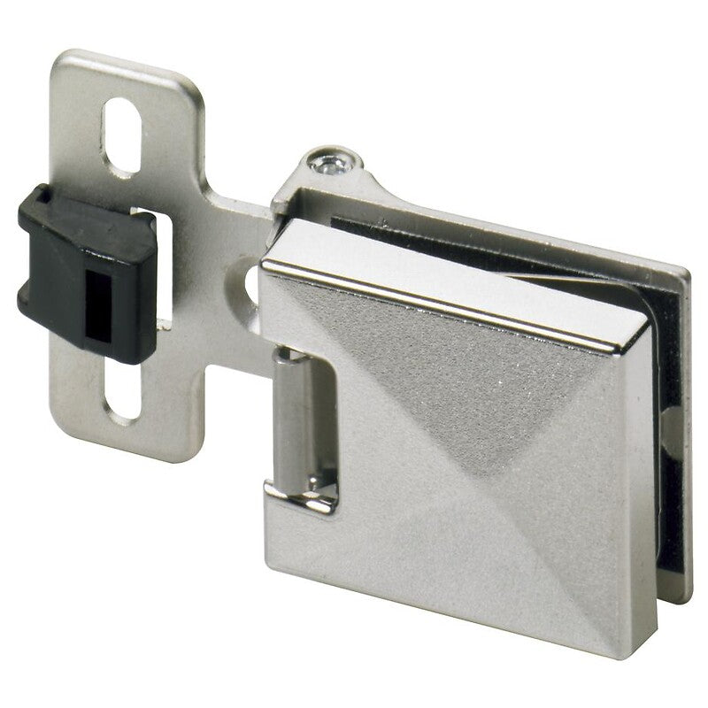 Glass door hinge 180° - glass/wood - matt nickel-plated zamak - ET 5150 Z. DIAYTAR NIGERIA: Your affordable marketplace with reliable 5-8 day shipping across Nigeria.