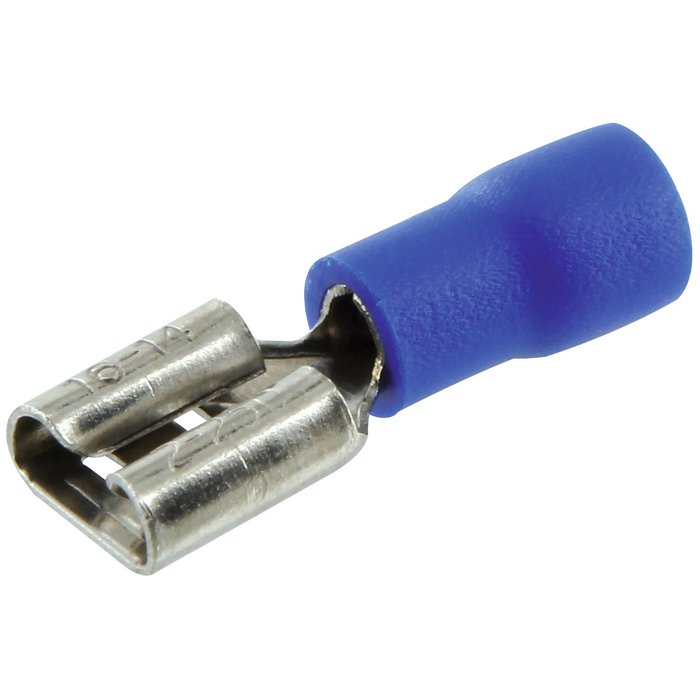 BLUE FEMALE CLIP 6.35MM /10. Shop from anywhere in Nigeria with DIAYTAR's extensive selection and budget-friendly shipping options.