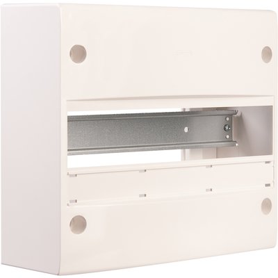 French standard box - surface-mounted - without door - equipped with terminal block - 13 modules - IP30 RAL9016 Ref / GW40501. Shop with intention at DIAYTAR NIGERIA, offering thousands of products delivered nationwide in days.