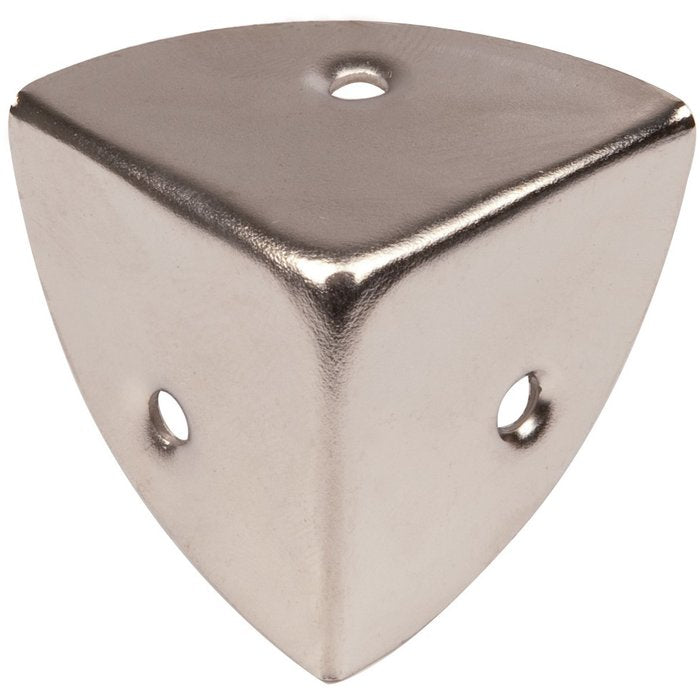 NICKEL-PLATED STEEL SUITCASE CORNER 45MM. Discover the joy of online shopping with DIAYTAR NIGERIA's budget-friendly prices and reliable shipping.