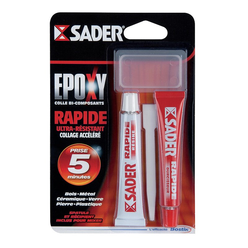 Sader fast epoxy glue, kit of 2 tubes of 15 ml. DIAYTAR NIGERIA: Your trusted e-commerce partner with extensive product choices and affordable delivery.