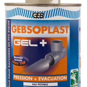 Rigid PVC glue, drinking water contact, GEBSOPLAST GEL PLUS 500ml box with brush ref 504749. DIAYTAR NIGERIA: Where every purchase is affordable and delivery is always within a week.