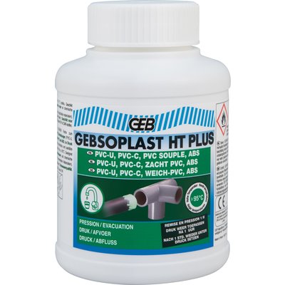 Soft, rigid PVC and ABS glue, GEBSOPLAST HT PLUS 250ml plastic pot with brush Ref. 504855. DIAYTAR NIGERIA: Making quality products accessible to all Nigerians at affordable prices.