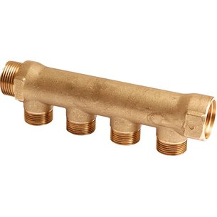 Modular collector series ''E'', 4 outlets, inlet 20 x 27 - outlet M22, center distance 35 mm, total length 157 mm ref. 9532224. DIAYTAR NIGERIA delivers on our promise of variety, affordability, and prompt nationwide service.
