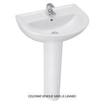 ULYSSE 2 washbasin column, white ref. P204201. DIAYTAR NIGERIA: Where shopping dreams come true with budget-friendly prices and nationwide shipping.