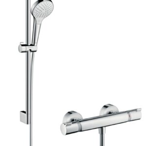 HANSGROHE Croma Select S Vario 0.65 m / Ecostat Comfort thermostatic bath combination, Ref. 27013400. Shop with purpose at DIAYTAR NIGERIA and receive your purchases at unbeatable prices within the week.
