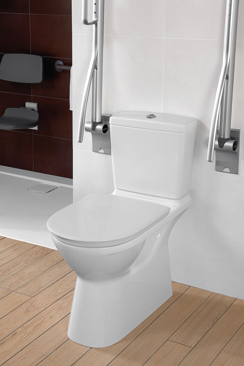 CombiPack O novo Vita with DirectFlush washdown toilet, cistern with chrome-plated ECO FLUSH touch mechanism, side or rear inlet, horizontal outlet ref. 4620H701. DIAYTAR NIGERIA: Where online shopping becomes effortless with budget-friendly nationwide delivery.