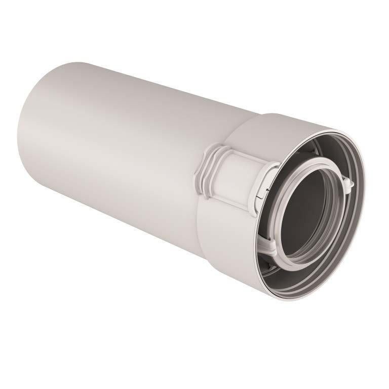 UBBINK Sekurit 60 / 100 PPTL/PVC conduit length 500 mm, condensation Gas/Fuel White, Ref.229302. Shop with purpose at DIAYTAR NIGERIA, where diverse selection meets budget-friendly nationwide delivery.
