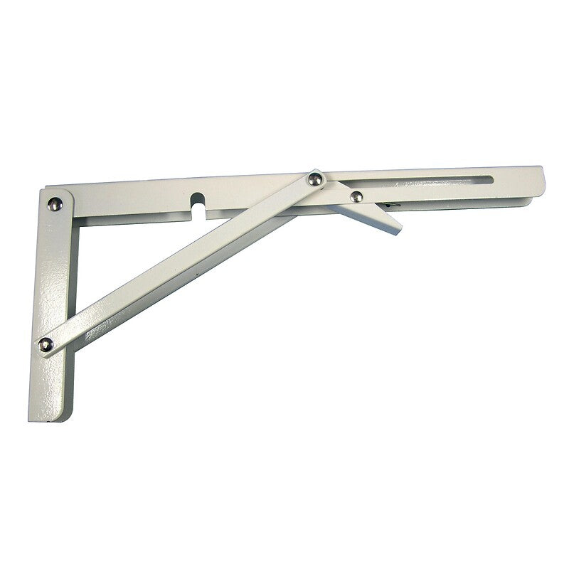 Folding shelf console in white lacquered steel, length 300, 50 kg. Shop smart, shop DIAYTAR - Nigeria's most affordable e-commerce platform with nationwide delivery.