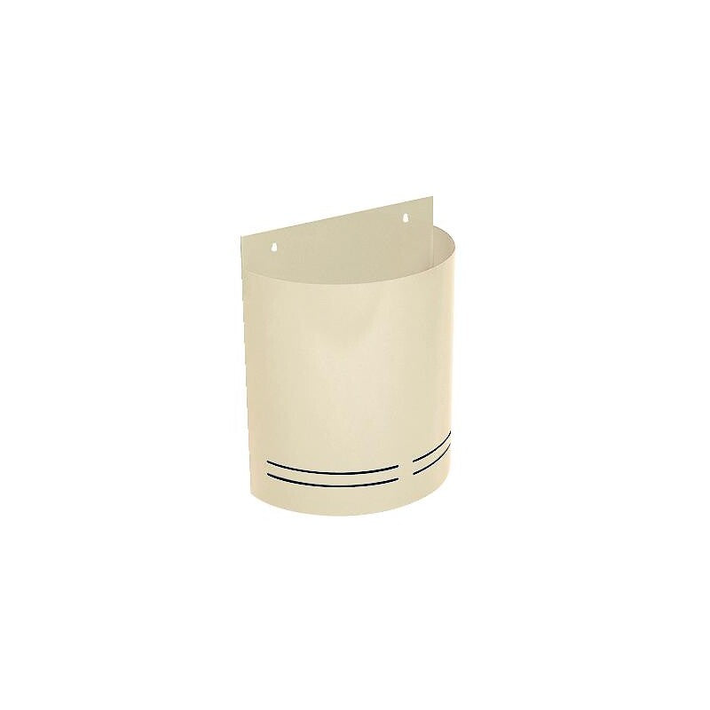 Half-cylindrical wall-mounted basket - 20L - RAL 9016 White. Discover premium industrial and plumbing products at Nigeria-Materiels.com. We deliver excellence in every order.