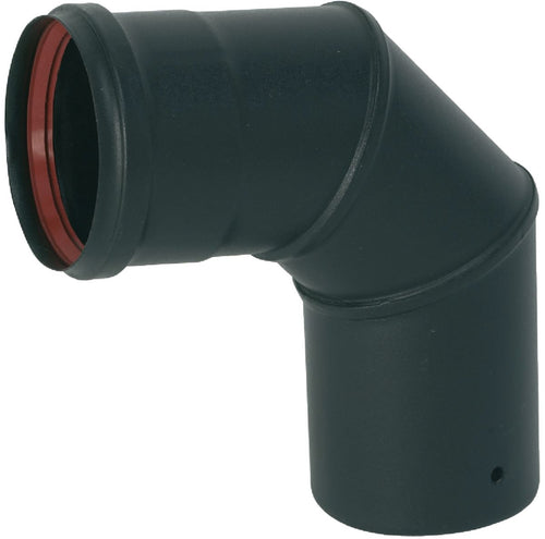 90° matt black enamelled elbow, diameter 80 mm + lip seal ref. 342429. DIAYTAR NIGERIA brings the marketplace to your screen with affordable products delivered in 5-8 days.