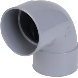 Female-female elbow 87°30 - UCT88 - Ø 100 mm - Grey PVC. Find durable electrical and construction materials at Nigeria-Materiels.com. We are committed to excellence.
