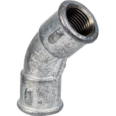Malleable cast iron curve 41 galvanized female female 26X34 Ref. 04125005. Shop the future with DIAYTAR NIGERIA - thousands of products, unbeatable prices, delivery within a week.