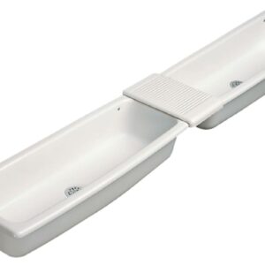 PORCHER AUGE soap dish joint cover 95x33cm, white, Ref.P309001. Discover top-quality hardware and industrial tools at Nigeria-Materiels.com. We are here to support your projects.