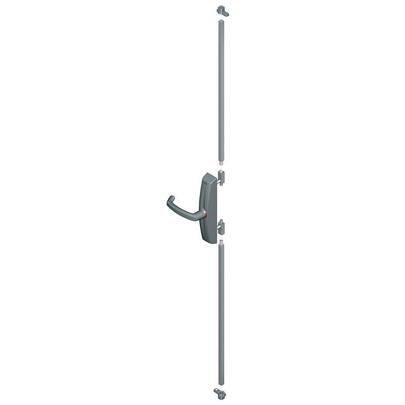 Dualis 7220 firefighter cremone bolt with rotating handle and recessed rod in black finish. Shop confidently with DIAYTAR NIGERIA's vast product range and budget-friendly nationwide shipping.