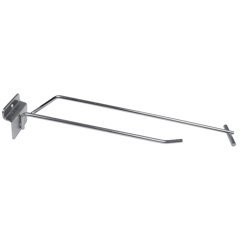 Single hook with price-holder arm for grooved panel, zinc-plated, length 200 mm - compatible with trapezoid profile. DIAYTAR NIGERIA: Where thousands of products meet affordable prices and reliable 5-8 day delivery.