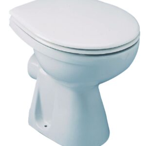 PORCHER Matura 35.5x48cm independent porcelain toilet bowl with horizontal outlet, white, Ref.P231701. DIAYTAR NIGERIA combines extensive variety with budget-friendly prices and prompt nationwide delivery.