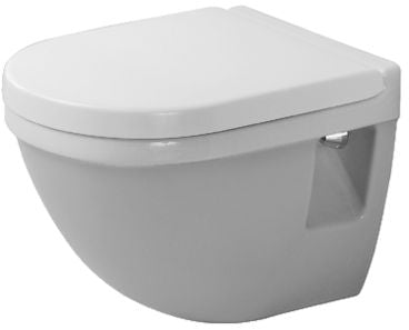COMPACT STARCK 3 wall-hung toilet bowl, 36x48.5, with hollow bottom, White ref. 2202090000. DIAYTAR NIGERIA puts thousands of products at your fingertips with affordable prices and delivery within a week.