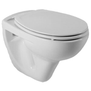 POLO white wall-hung toilet ref. WM820011Z00000E. DIAYTAR NIGERIA connects your desires with reality through our affordable e-commerce platform and quick delivery.